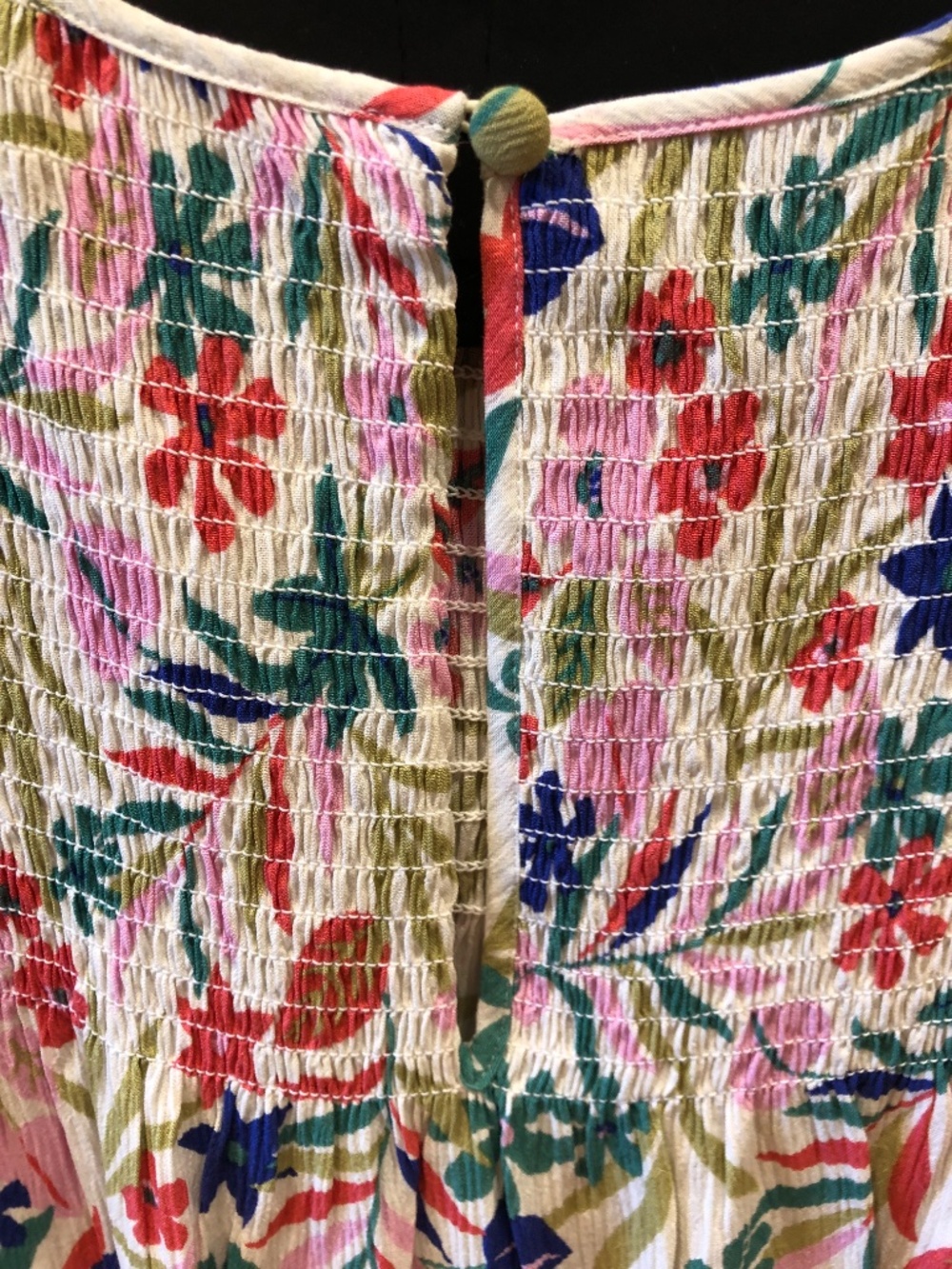 Boden Floral Flutter-sleeved Top, US Size 16-18 - Picture 7 of 8